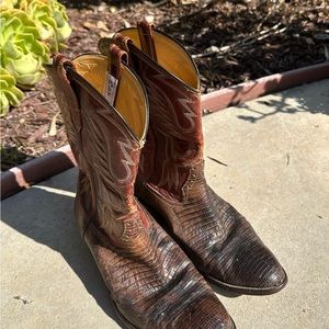 Rios men’s cowboy lizard boots